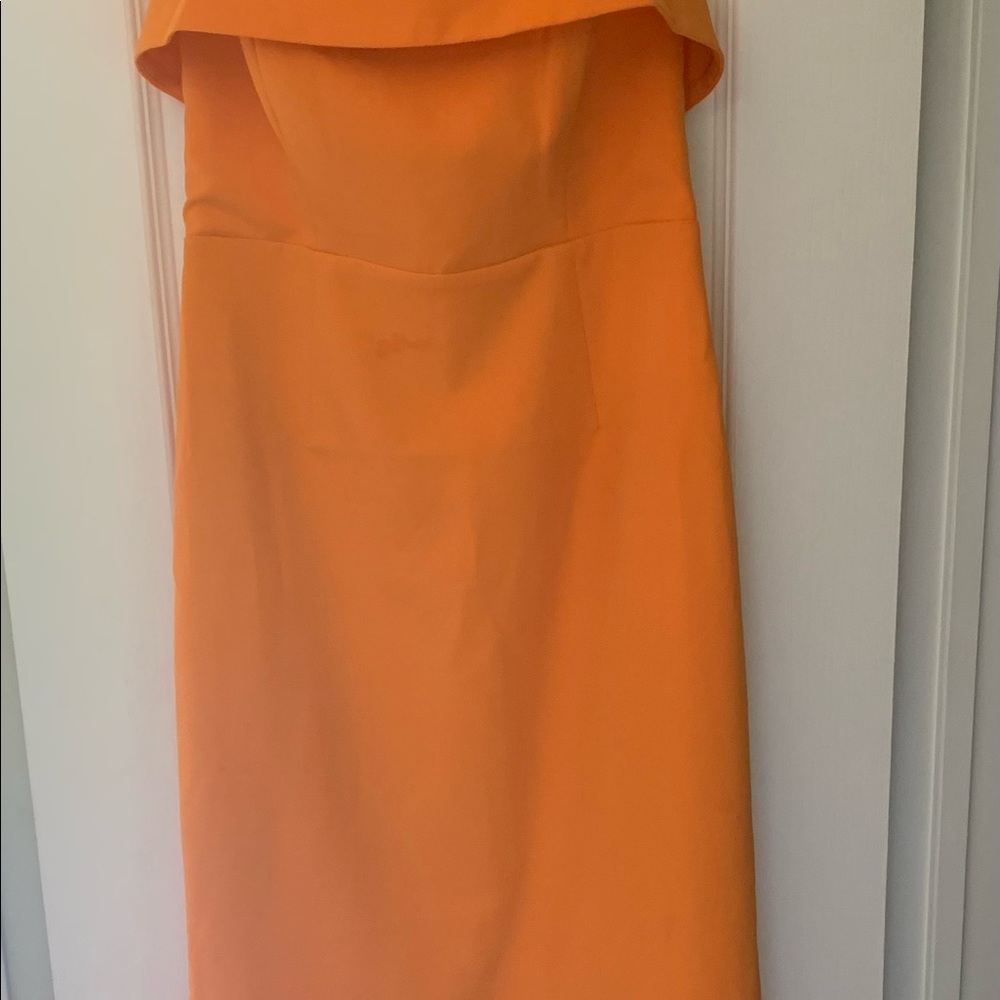 Bardot orange midi dress size 6
